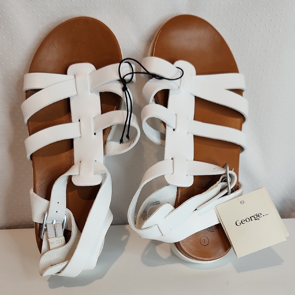 George White Girl's Summer Sandals. Size 1.